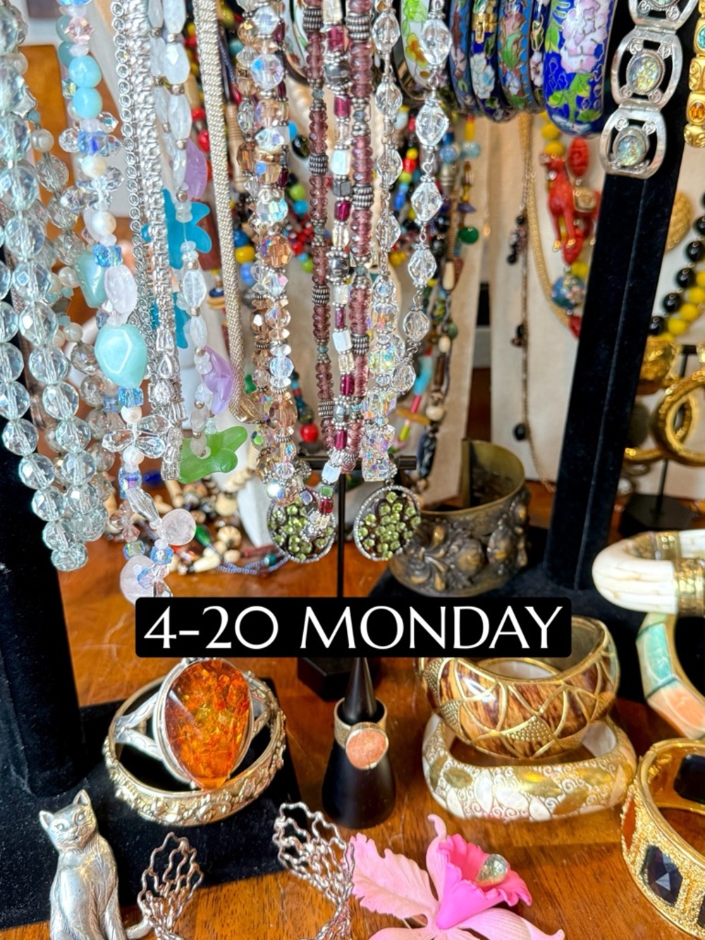 EARRINGS HOLD ! 4-20 MONDAY, Vintage Jewelry Show!